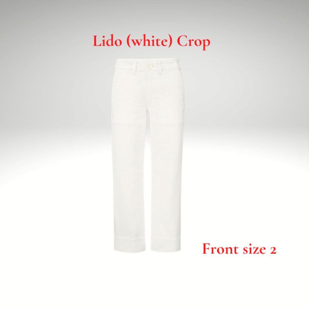 White Crop Pant